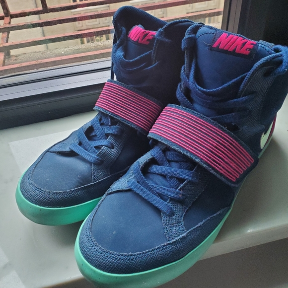 Nike Sky Stepper (Brave Blue/Green Glow-Pink Foil - Picture 2 of 5